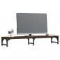 Preview: Monitorständer Braun Eichen-Optik 105x23x15,5 cm Holzwerkstoff