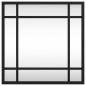 Preview: Wandspiegel Schwarz 30x30 cm Quadratisch Eisen