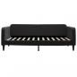 Preview: Tagesbett Ausziehbar Schwarz 100x200 cm Samt