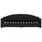 Preview: Tagesbett Ausziehbar Schwarz 80x200 cm Stoff