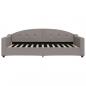 Preview: Tagesbett Ausziehbar mit Schubladen Taupe 100x200 cm Stoff