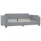 Preview: Tagesbett Ausziehbar mit Schubladen Hellgrau 100x200 cm Stoff