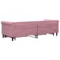 Preview: Tagesbett Ausziehbar mit Schubladen Rosa 80x200 cm Samt