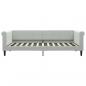 Preview: Tagesbett Ausziehbar mit Schubladen Hellgrau 90x200 cm Samt