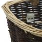 Preview: Holzkorb mit Trageriemen 44,5×37×50 cm Natur Weide   