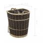 Preview: Holzkorb mit Trageriemen 44,5×37×50 cm Natur Weide   