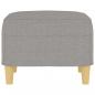 Preview: Fußhocker Hellgrau 60x50x41 cm Stoff