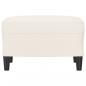 Preview: Fußhocker Creme 60x50x41 cm Kunstleder