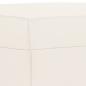 Preview: Fußhocker Creme 60x50x41 cm Kunstleder