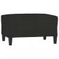 Preview: Fußhocker Schwarz 70x55x41 cm Stoff