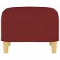 Preview: Fußhocker Weinrot 60x50x41 cm Stoff