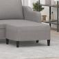 Preview: ARDEBO.de - Fußhocker Hellgrau 70x55x41 cm Stoff