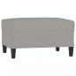 Preview: Fußhocker Hellgrau 70x55x41 cm Stoff