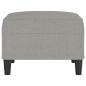 Preview: Fußhocker Hellgrau 70x55x41 cm Stoff