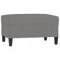 Preview: Fußhocker Dunkelgrau 70x55x41 cm Stoff