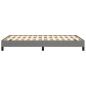 Preview: Bettgestell Dunkelgrau 120x200 cm Stoff