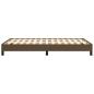 Preview: Bettgestell Dunkelbraun 120x200 cm Stoff