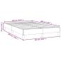 Preview: Bettgestell Dunkelbraun 120x200 cm Stoff