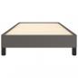 Preview: Bettgestell Grau 100x200 cm Kunstleder