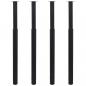 Preview: ARDEBO.de - Teleskopische Tischbeine 4 Stk. Schwarz 710 - 1100 mm