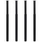 Preview: Teleskopische Tischbeine 4 Stk. Schwarz 710 - 1100 mm