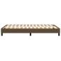 Preview: Bettgestell Dunkelbraun 120x200 cm Stoff