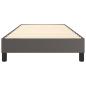 Preview: Bettgestell Grau 100x200 cm Kunstleder