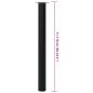 Preview: 2 x Teleskopfuß Tischfuß Stützfuß Tischbein Schwarz 710 mm-1100 mm