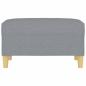 Preview: Fußhocker Hellgrau 70x55x41 cm Stoff