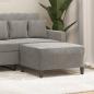 Preview: ARDEBO.de - Fußhocker Hellgrau 70x55x41 cm Samt