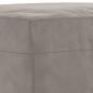 Preview: Fußhocker Hellgrau 70x55x41 cm Samt