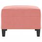 Preview: Fußhocker Rosa 70x55x41 cm Samt