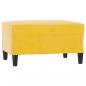 Preview: Fußhocker Gelb 70x55x41 cm Samt