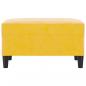 Preview: Fußhocker Gelb 70x55x41 cm Samt