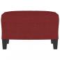 Preview: Fußhocker Weinrot 60x50x41 cm Stoff