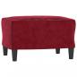 Preview: Fußhocker Weinrot 60x50x41 cm Samt