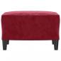 Preview: Fußhocker Weinrot 60x50x41 cm Samt