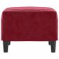 Preview: Fußhocker Weinrot 60x50x41 cm Samt