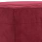 Preview: Fußhocker Weinrot 60x50x41 cm Samt
