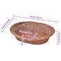 Preview: Hundekorb aus Weide Natur 50 cm