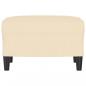 Preview: Fußhocker Creme 60x50x41 cm Stoff