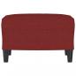 Preview: Fußhocker Weinrot 60x50x41 cm Stoff