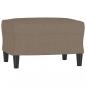 Preview: Fußhocker Taupe 60x50x41 cm Stoff
