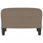Preview: Fußhocker Taupe 60x50x41 cm Stoff