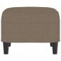 Preview: Fußhocker Taupe 60x50x41 cm Stoff