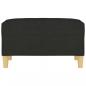 Preview: Fußhocker Schwarz 70x55x41 cm Stoff