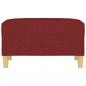 Preview: Fußhocker Weinrot 70x55x41 cm Stoff