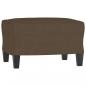 Preview: Fußhocker Braun 60x50x41 cm Stoff