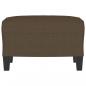 Preview: Fußhocker Braun 60x50x41 cm Stoff