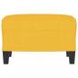 Preview: Fußhocker Hellgelb 60x50x41 cm Stoff